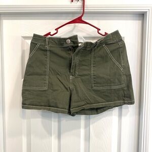 Rachel Paige Casual Olive Women's Cargo Shorts